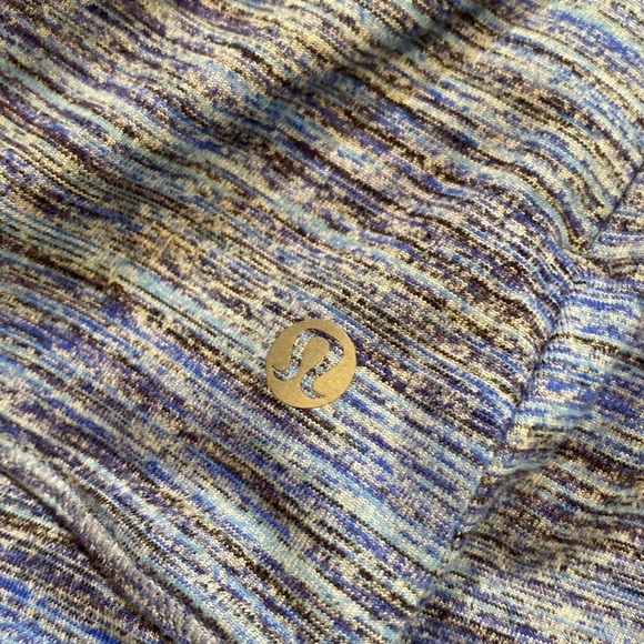 Lululemon Runderful Long Sleeve Spacedye Camo Caspian Blue sz 8 - Picture 11 of 13
